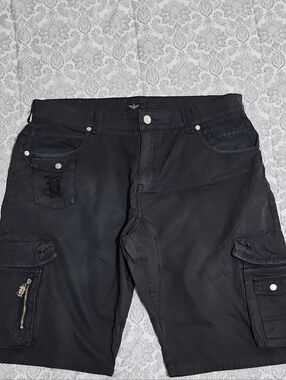 Black Men's Cargo Shorts